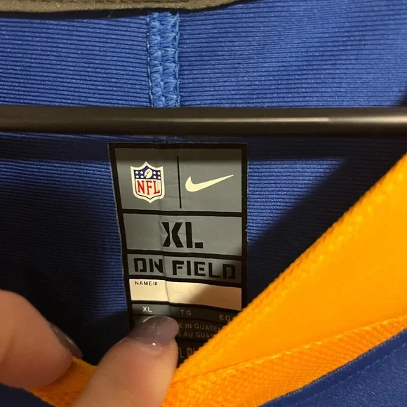 Nike Rams Blue and Gold Super Bowl LVI Patch Jersey Kupp #10 - Picture 3 of 6